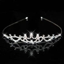 Load image into Gallery viewer, AINAMEISI Princess Crystal Tiaras and Crowns Headband Kid Girls Love Bridal Prom Crown Wedding Party Accessiories Hair Jewelry
