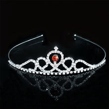 Load image into Gallery viewer, AINAMEISI Princess Crystal Tiaras and Crowns Headband Kid Girls Love Bridal Prom Crown Wedding Party Accessiories Hair Jewelry