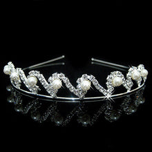 Load image into Gallery viewer, AINAMEISI Princess Crystal Tiaras and Crowns Headband Kid Girls Love Bridal Prom Crown Wedding Party Accessiories Hair Jewelry