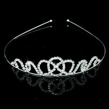 Load image into Gallery viewer, AINAMEISI Princess Crystal Tiaras and Crowns Headband Kid Girls Love Bridal Prom Crown Wedding Party Accessiories Hair Jewelry