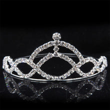 Load image into Gallery viewer, AINAMEISI Princess Crystal Tiaras and Crowns Headband Kid Girls Love Bridal Prom Crown Wedding Party Accessiories Hair Jewelry