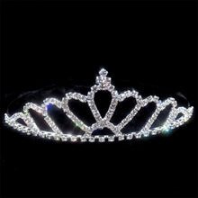 Load image into Gallery viewer, AINAMEISI Princess Crystal Tiaras and Crowns Headband Kid Girls Love Bridal Prom Crown Wedding Party Accessiories Hair Jewelry