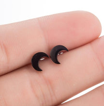 Load image into Gallery viewer, SMJEL Fashion Bohemian Vintage Earrings Jewelry Cute Black Geometric Round Stainless Steel Stud Earring Best Gift for Women Girl