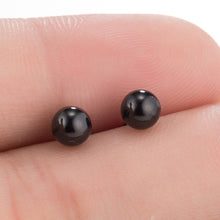 Load image into Gallery viewer, SMJEL Fashion Bohemian Vintage Earrings Jewelry Cute Black Geometric Round Stainless Steel Stud Earring Best Gift for Women Girl